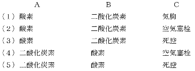 肺換気機能の回答例